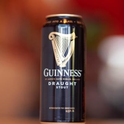 A can of stout beer.