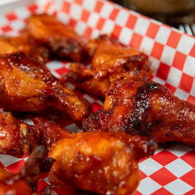 Wings, close up.
