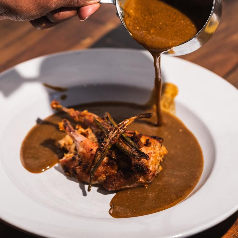 Boudin Stuffed Quail Gumbo photo