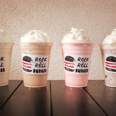 Assorted milkshakes.