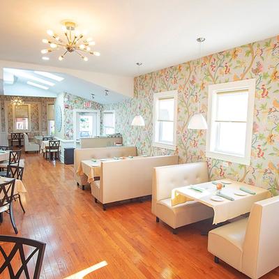 Restaurant interior, dining space