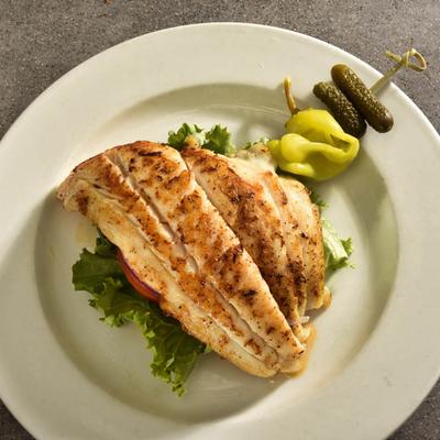 Fresh Pan Fried Grouper Sandwich.