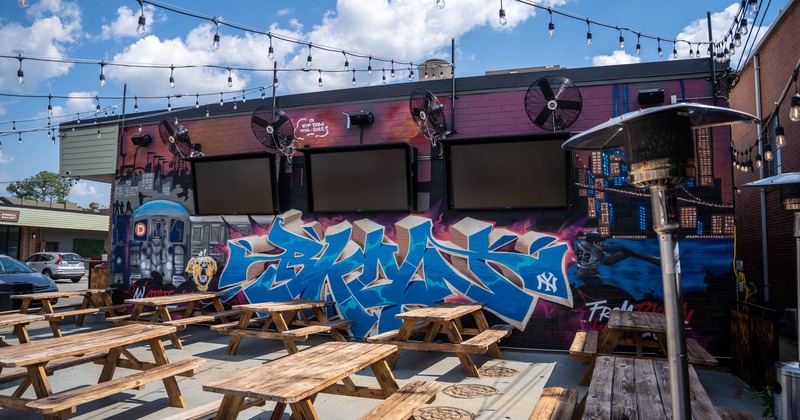 Exterior, seating area