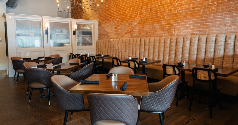 Nicely done interior dining area