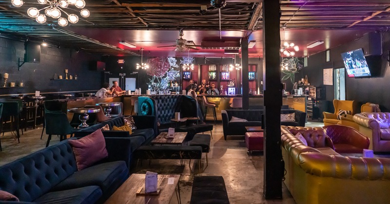 Interior, couches with cushions