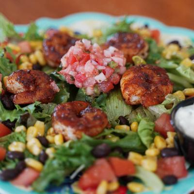 Blackened Shrimp Salad.
