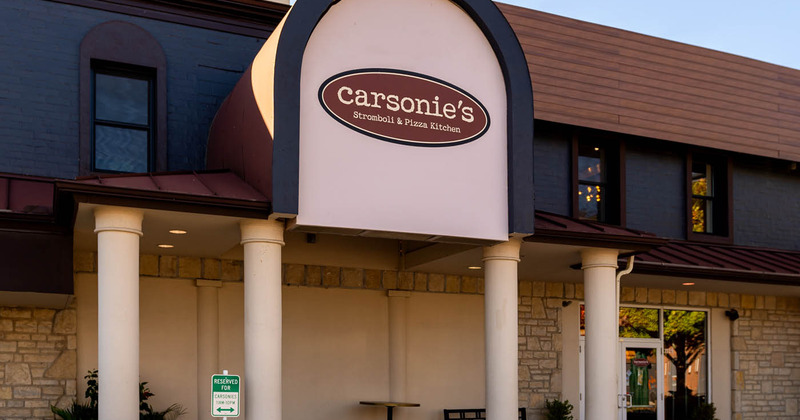 Exterior, restaurant's logo above the entrance area