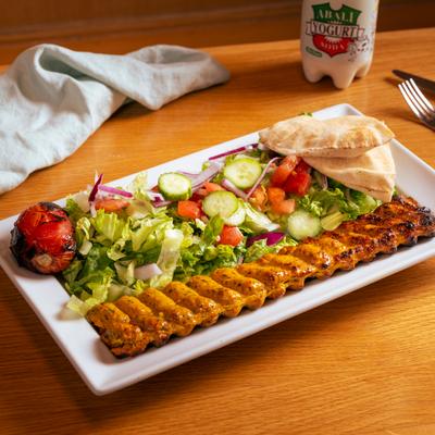 Chicken kabab koobideh.