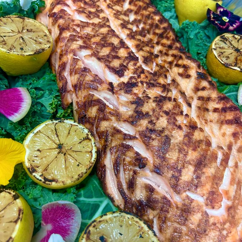 Grilled Salmon Side photo