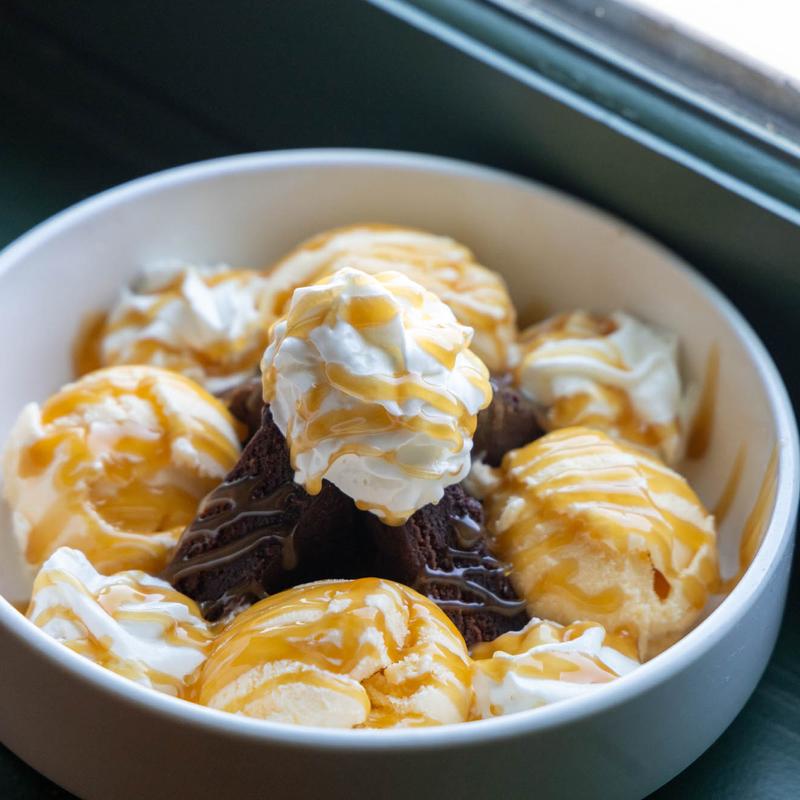 Brownies with Ice  Cream photo
