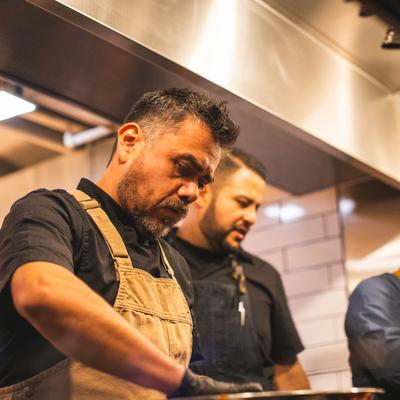 Chef Rene Gonzalez Mendez and Erasmo Casiano.