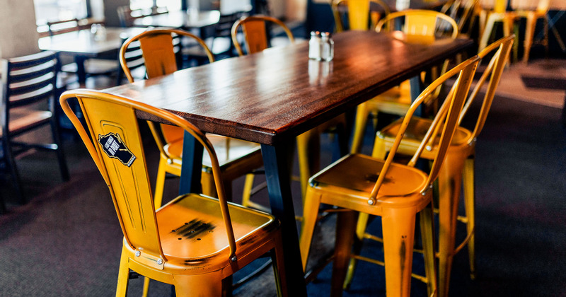 Big table ready for guests