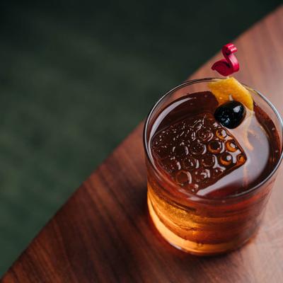 Old Fashioned cocktail.