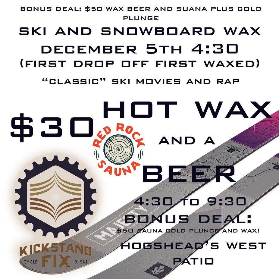 SKI WAX BEER AND SUANA! event photo