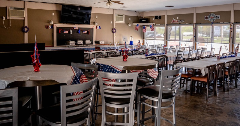 Interior, bar counter and chiars