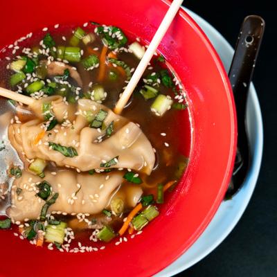 Dumpling soup.