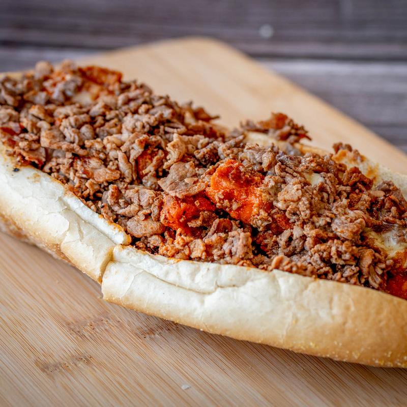 menu item 3 of 14, Buffalo Finger Cheese Steak