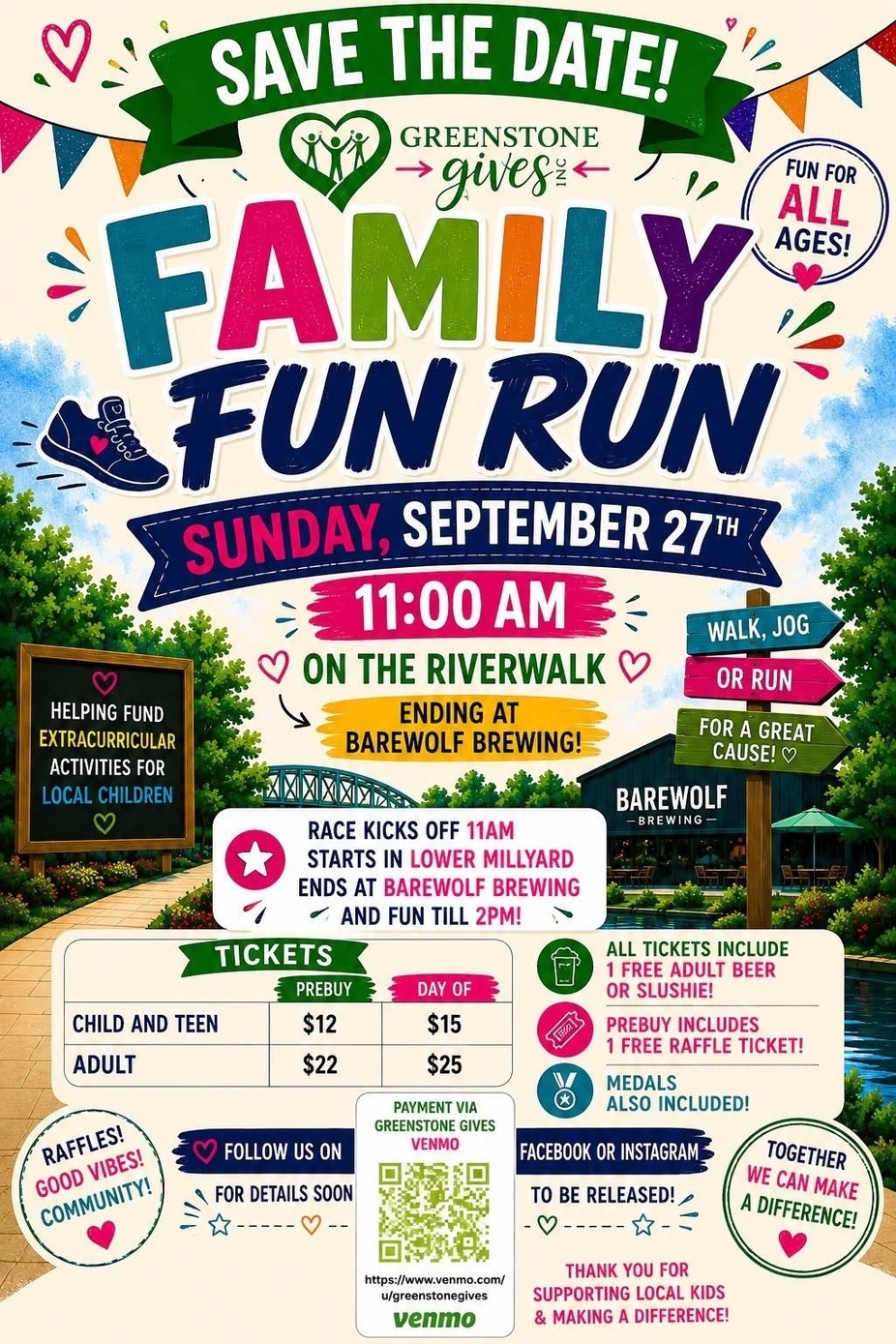 Greenstone Give Family Fun Run event photo