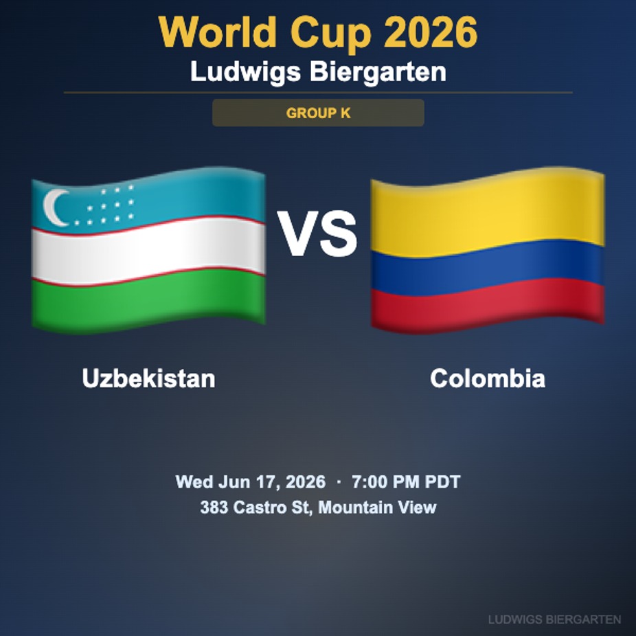 World Cup 2026: Uzbekistan vs Colombia | Group K event photo