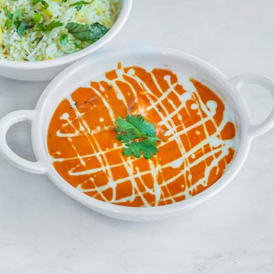 Chicken Tikka Masala, cooked in tomato base sauce.