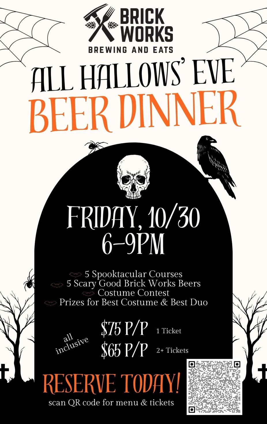 All Hallows' Eve Beer Dinner (2+ TICKET PRICE) event photo