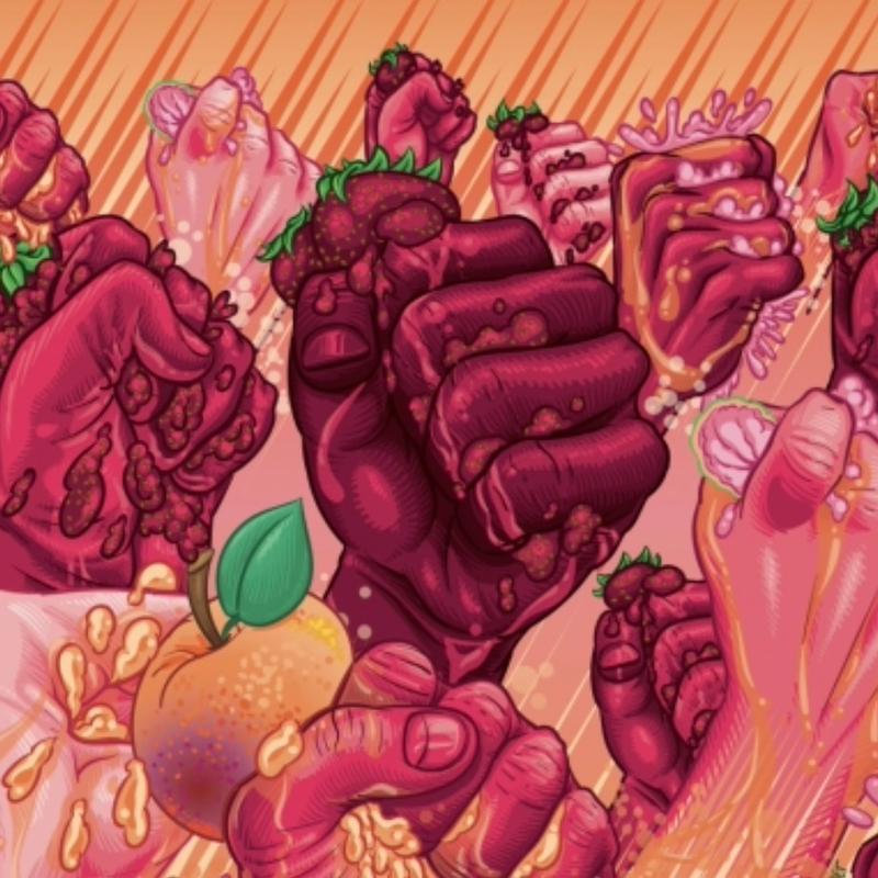Axe and Arrow Sour To The People: Strawberry Peach Guava Sour photo