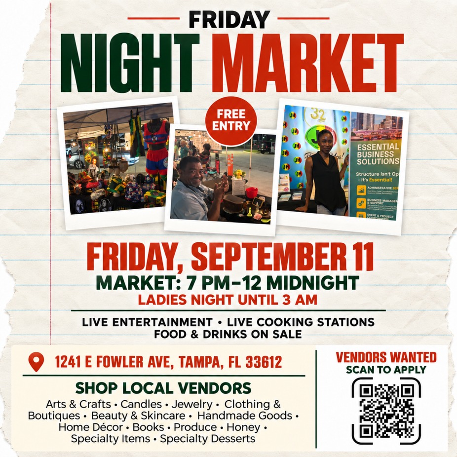 FRIDAY NIGHT MARKET at JERK HUT | TAMPA event photo
