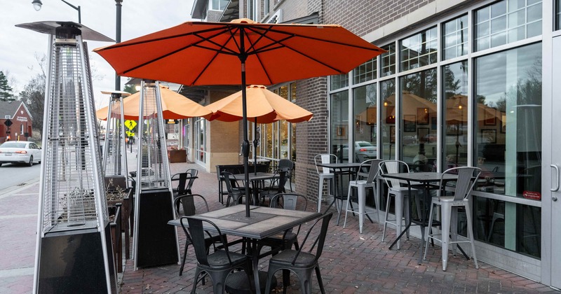 Exterior seating area