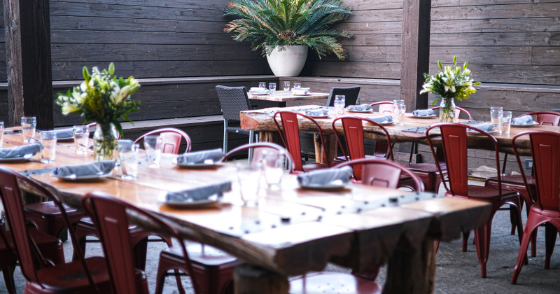 Exterior dining area