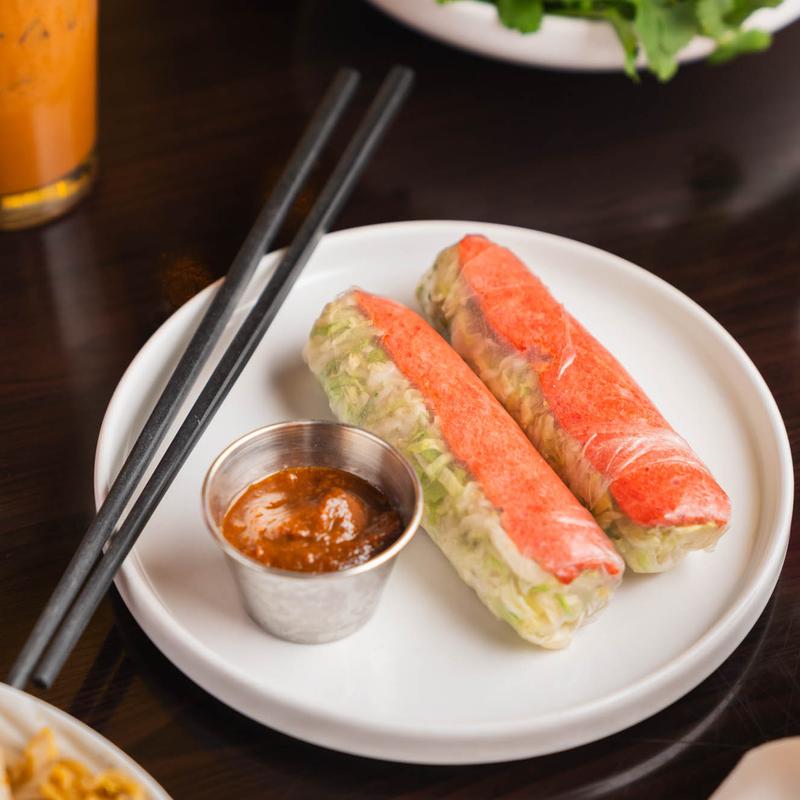 Nem Nuong Goi Cuon: Grilled Pork Patty Spring Rolls photo