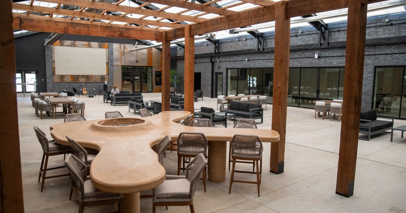 Interior, main dining area
