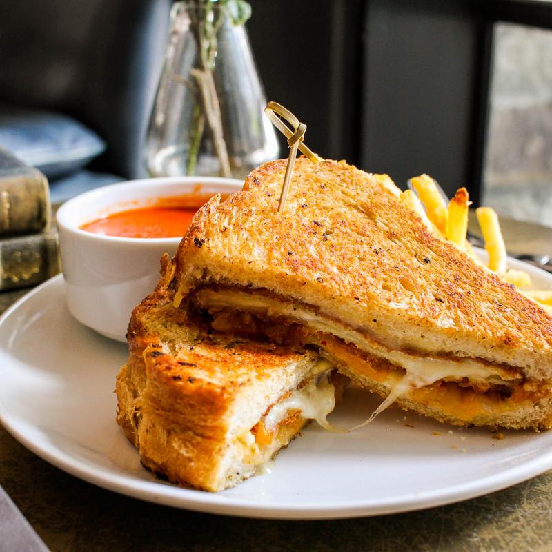 Grilled Cheese + Tomato Bisque photo
