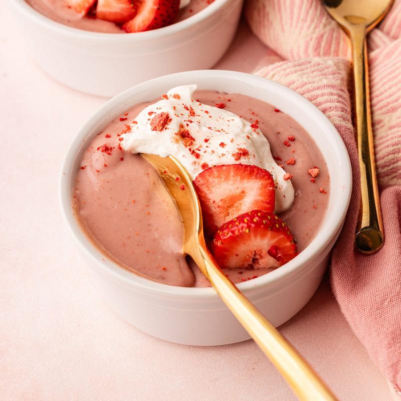 Strawberry pudding photo