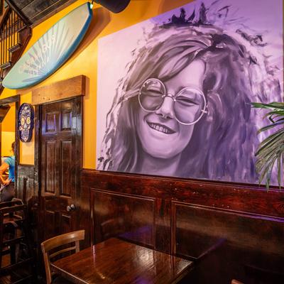 Interior, seating area.