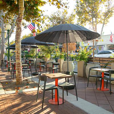 Outdoor seating area.