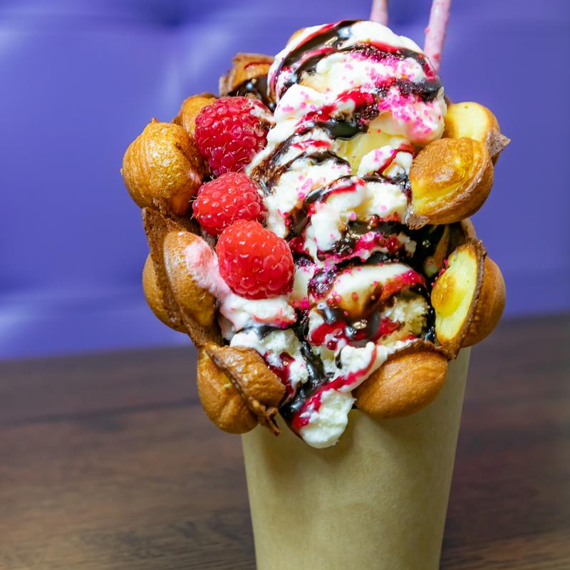 Vanilla Berry Bubble Waffle photo