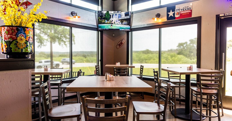 Tables with bar stools