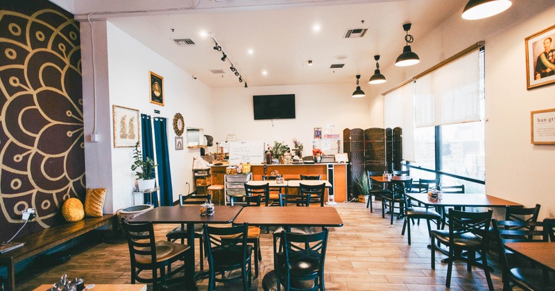 Interior, dining area