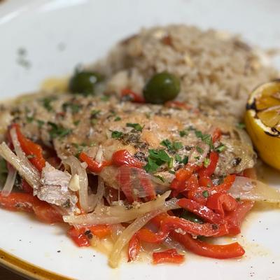 Baked Red Snapper.