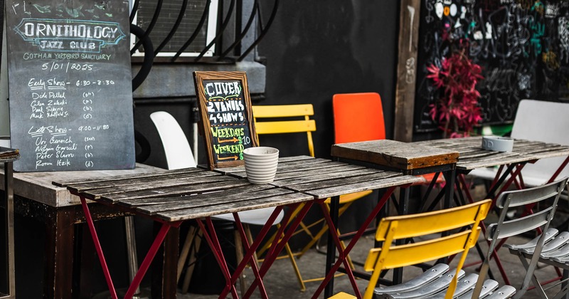 Exterior, seating area