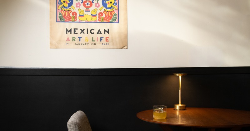 Interior, coffee table, armchair