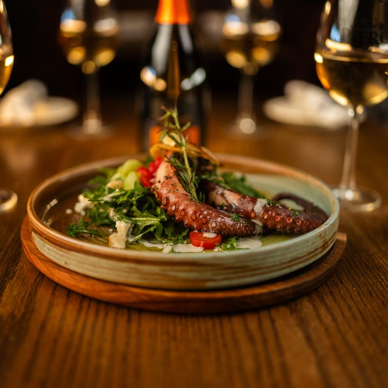 menu item 2 of 8, Charred Octopus Greca Style