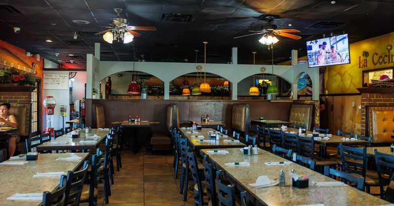 Restaurant interior, dining area