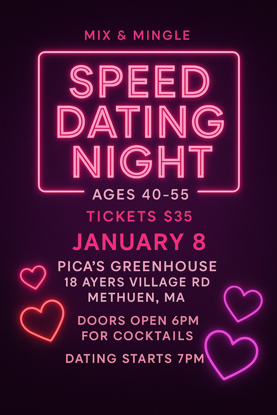 Speed Dating Ages 40-55 event photo
