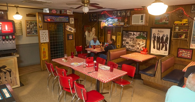 Interior space, dining area