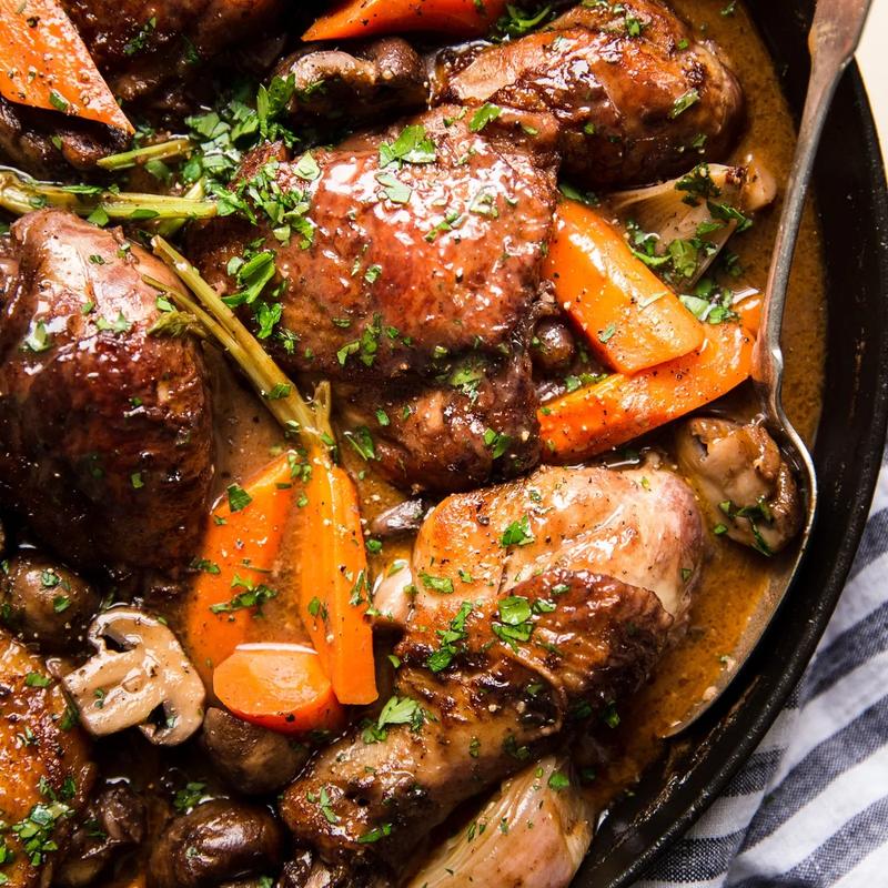 Coq au Vin with Sauteed Potatoes photo