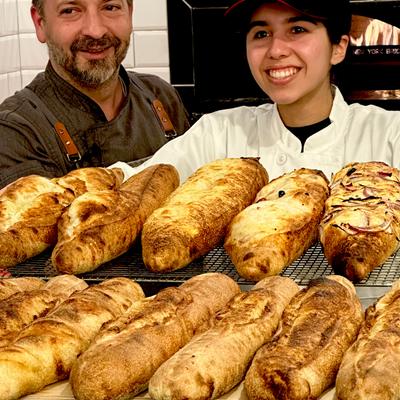 The staff and freshly baked pastry.