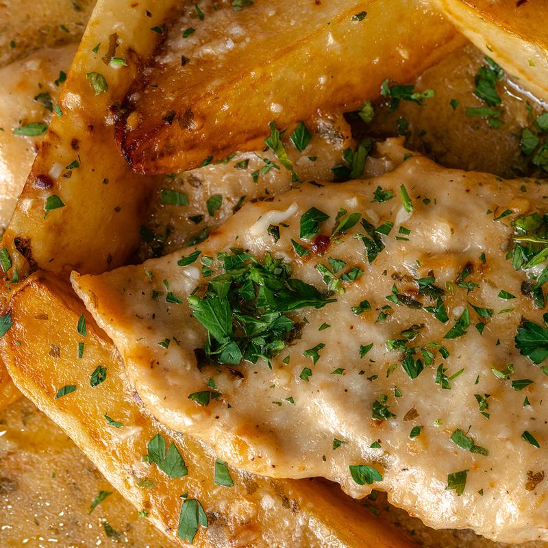 menu item 7 of 8, Chicken Vesuvio Breast