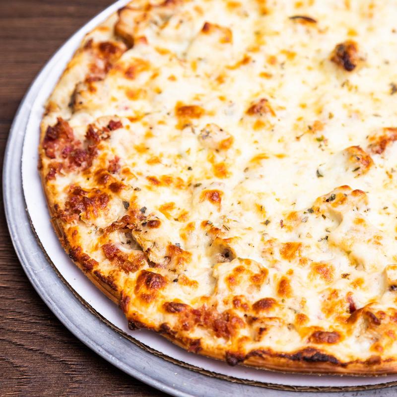 Chicken Bacon Alfredo Pizza photo