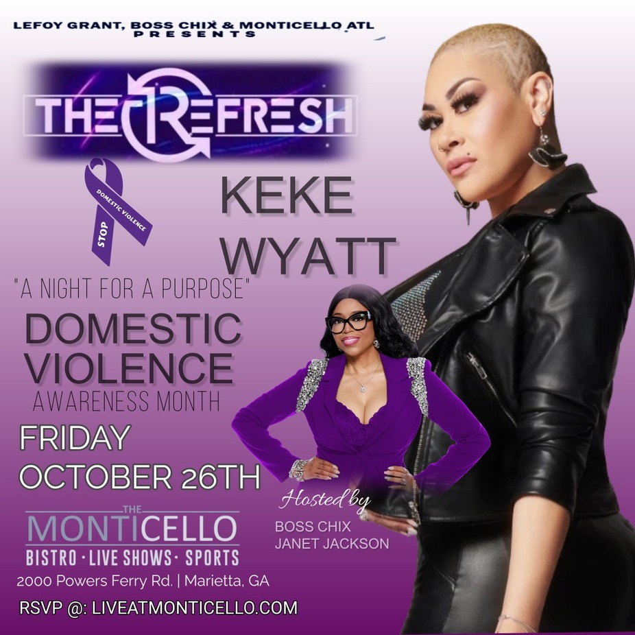 Keke Wyatt Live Oct. 25th for Domestic Violence Awareness event photo